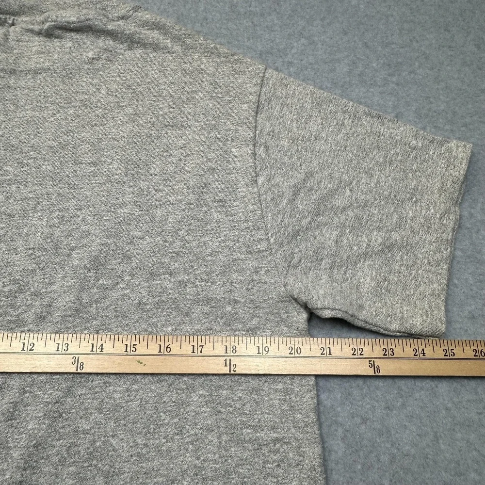 VTG Wisconsin Badgers T-Shirt Mens L‎ Gray 90s Single Stitch MacGregor Sand Knit